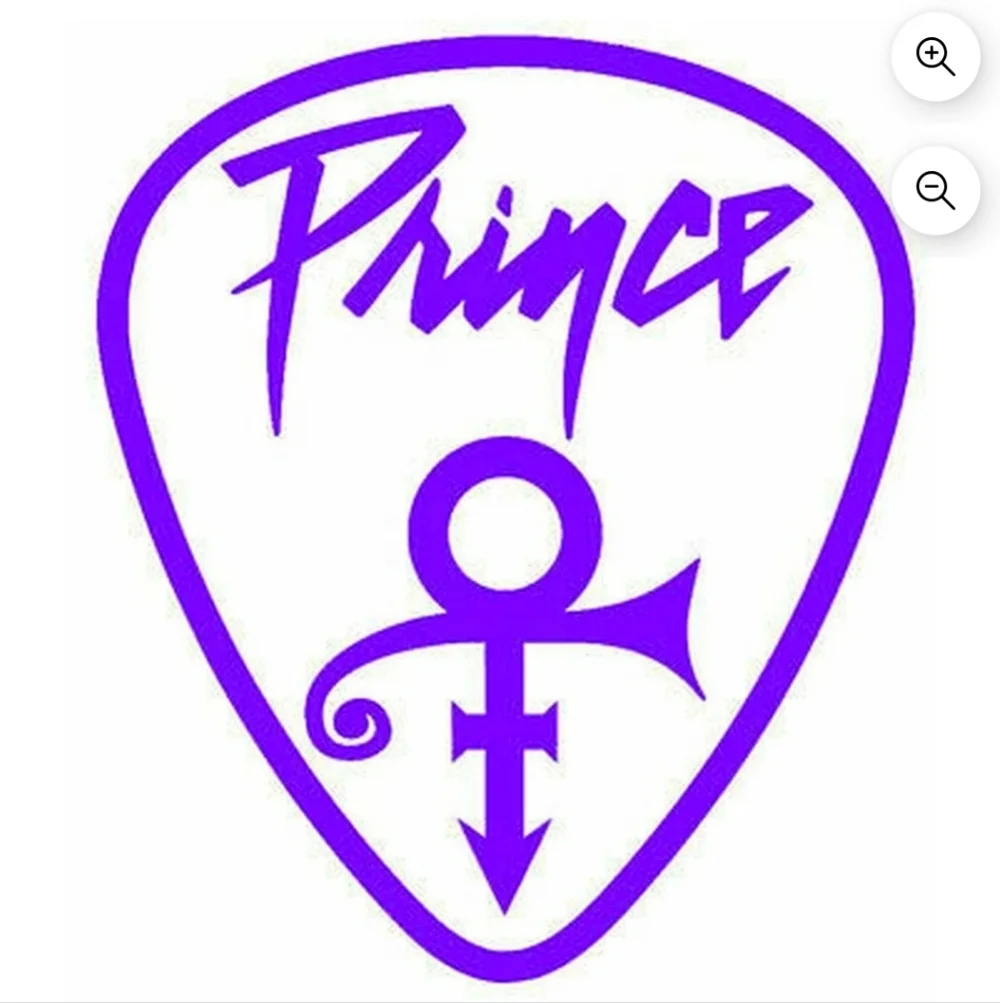 60 Prince Themed Closet Name Stickers